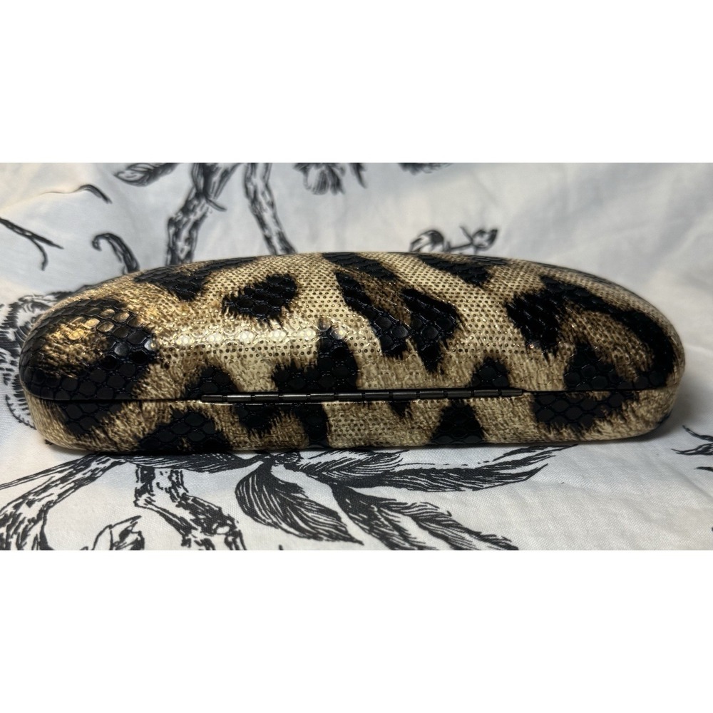 Sofia Vergara by Foster Grant Leopard Print Hard Glasses Case NEW - Picture 3 of 7